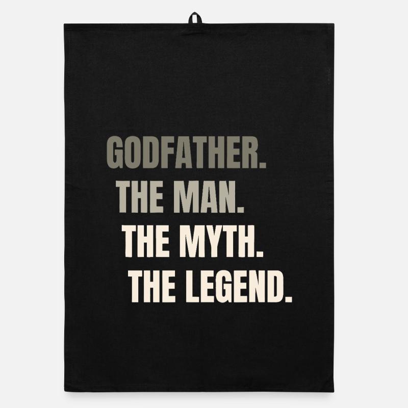 The Man Myth Legend — Bold Typography Organic dish towel