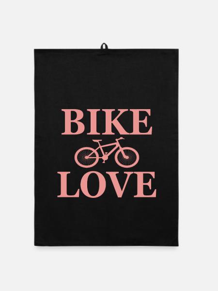 Vélo Vélo : Adore dire - Torchon bio - noir - Devant