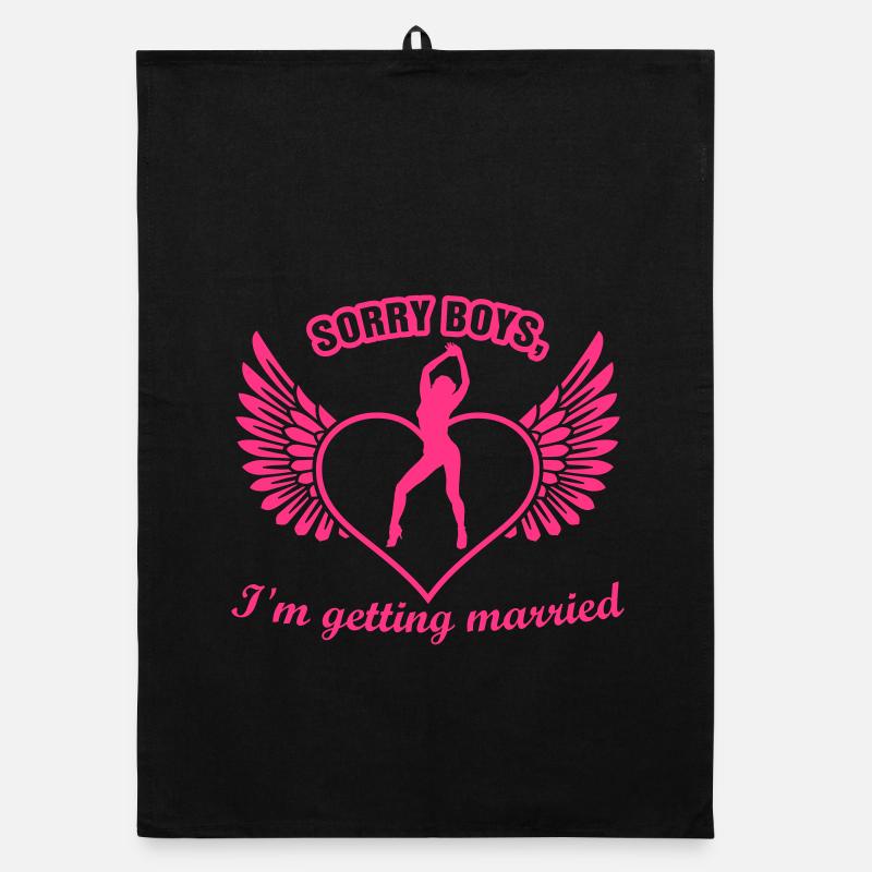 hen night Organic dish towel