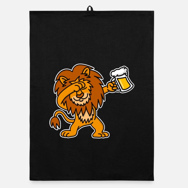 Löwe Bier Königstag König Niederländisch geschenk Organic Geschirrtuch