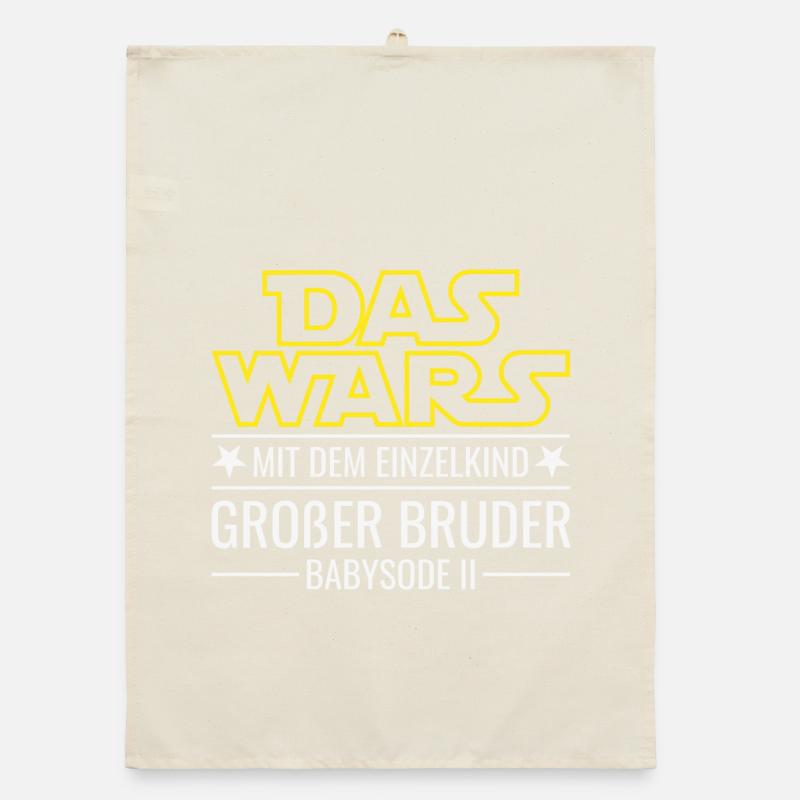 Das wars Einzelkind Babysode 2 Großer Bruder 2026 Organic Geschirrtuch