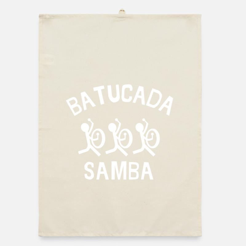 Batucada, Samba, Rio, Perkussion Organic Geschirrtuch