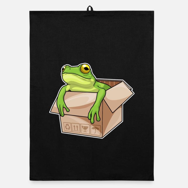 Frosch Karton Organic Geschirrtuch