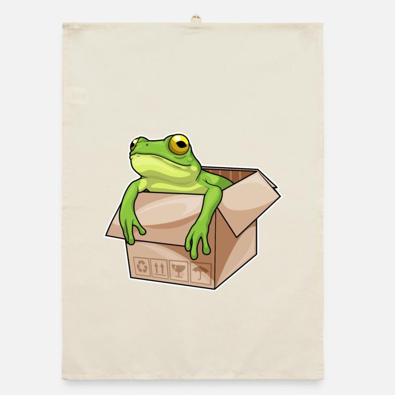 Frosch Karton Organic Geschirrtuch