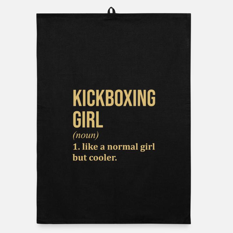 Kickboxen Organic Geschirrtuch