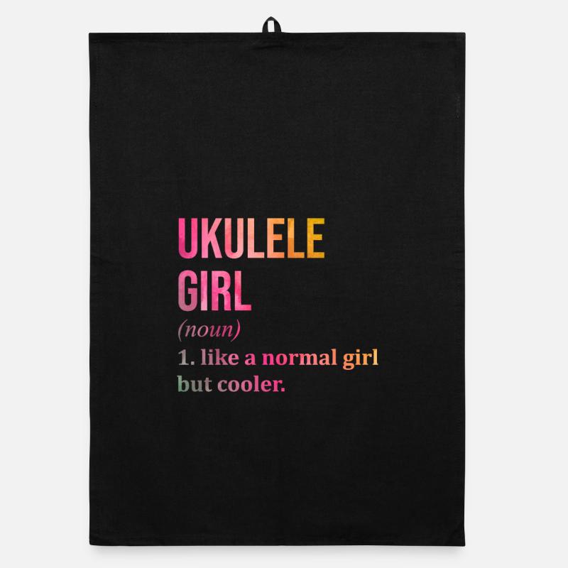Ukulele Organic Geschirrtuch