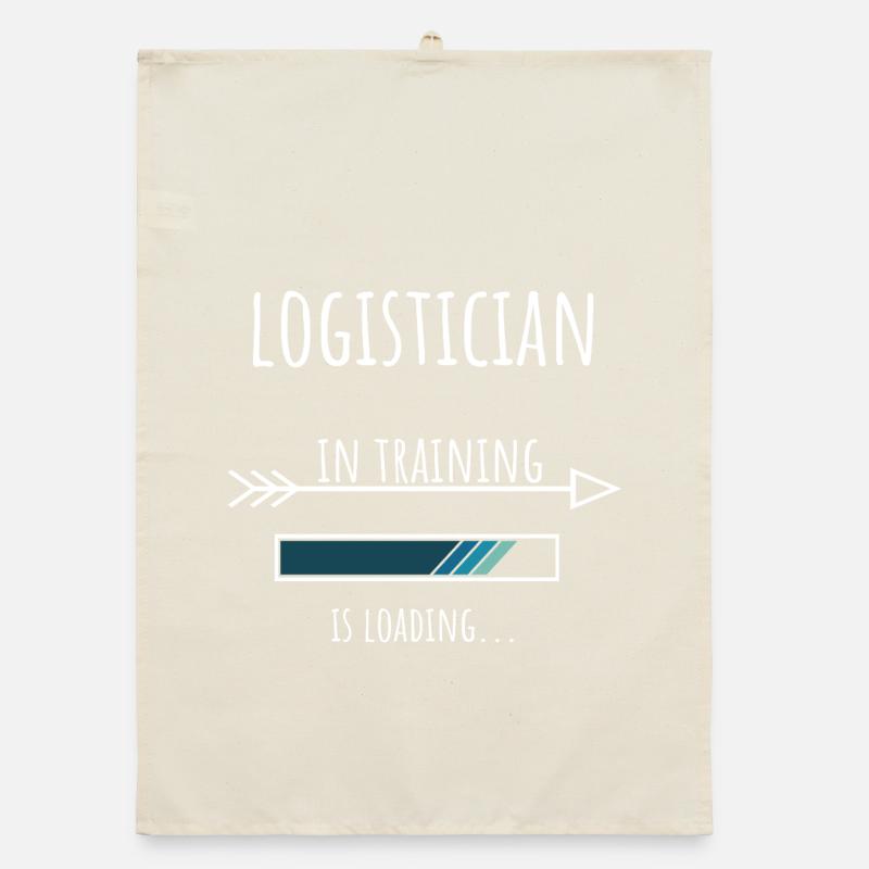 Logistician in Training Profession Gift Organic dish towel