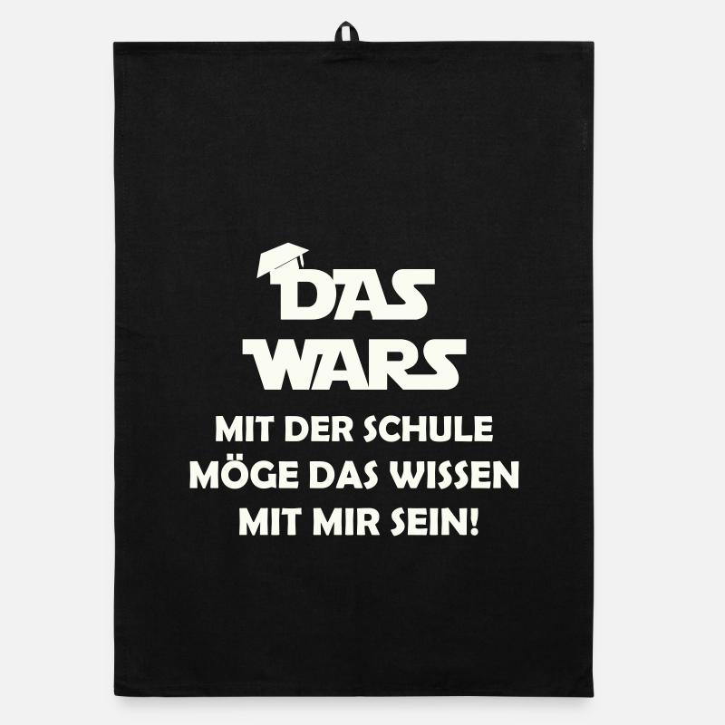 Das Wars mit der Schule möge das wissen mit mir se Organic Geschirrtuch