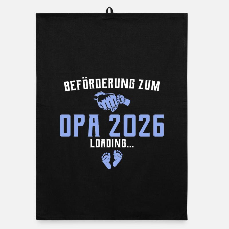 Promotion to Grandpa 2026 loading Organic dish towel