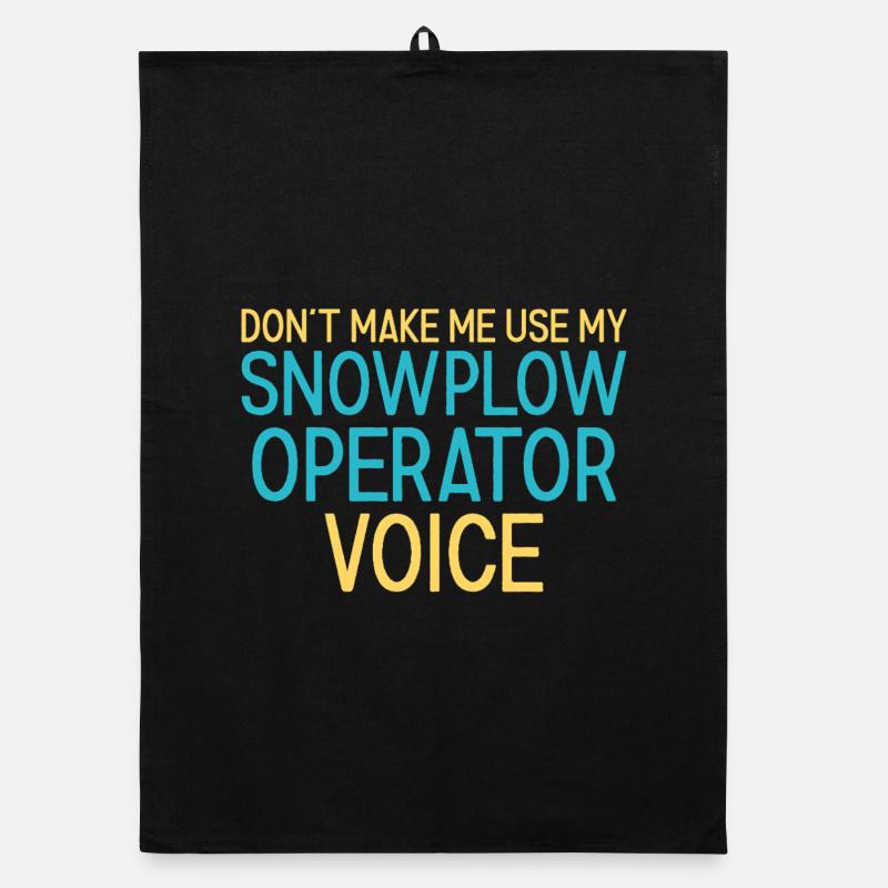 Snowplow Operator Voice Snow Plow Driver Organic dish towel