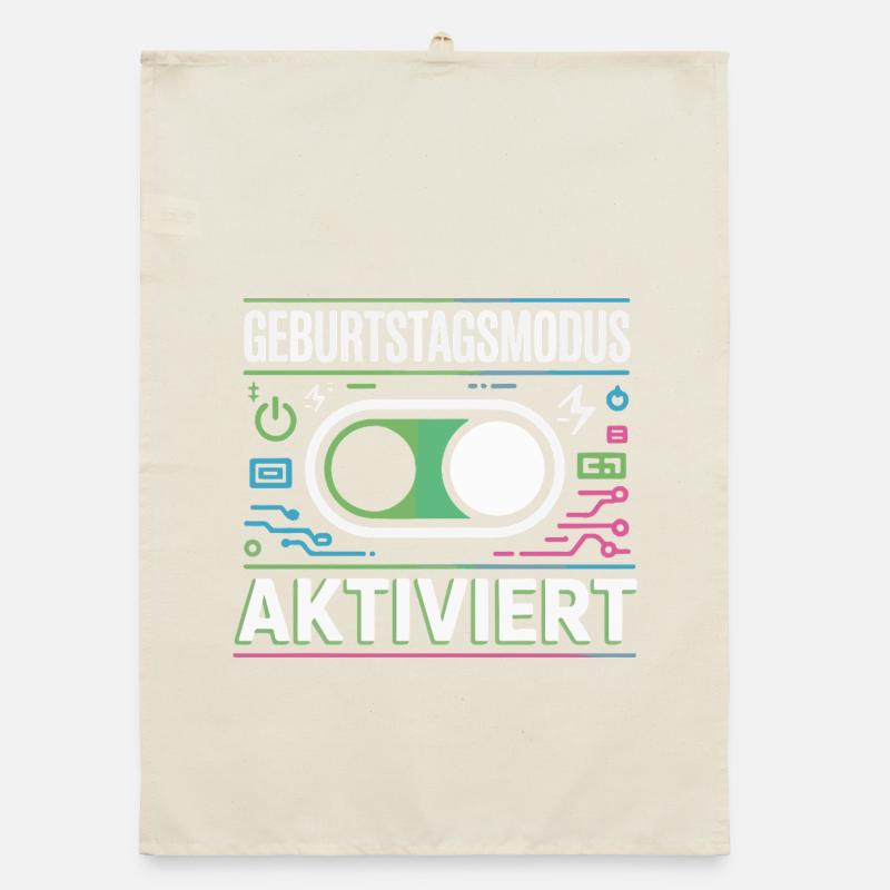 Birthday Mode Enabled Organic dish towel