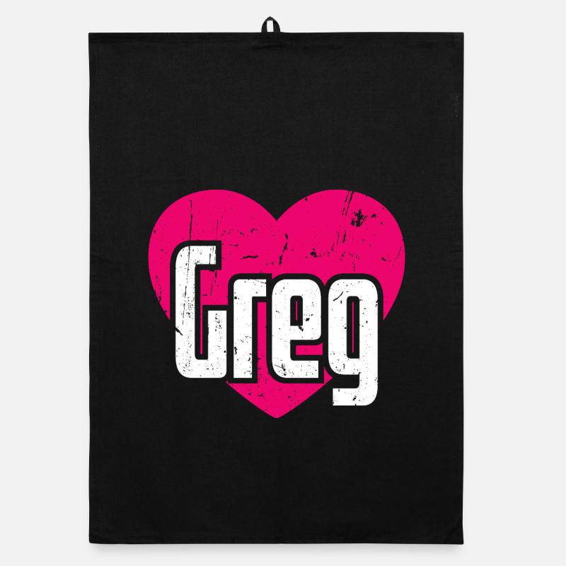 J’aime Greg Coeur rose J’aime Greg Torchon bio