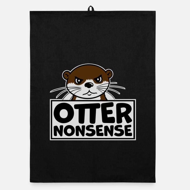 Otter Nonsense Lustig Wortspiel Otter Liebe Spruch Organic Geschirrtuch