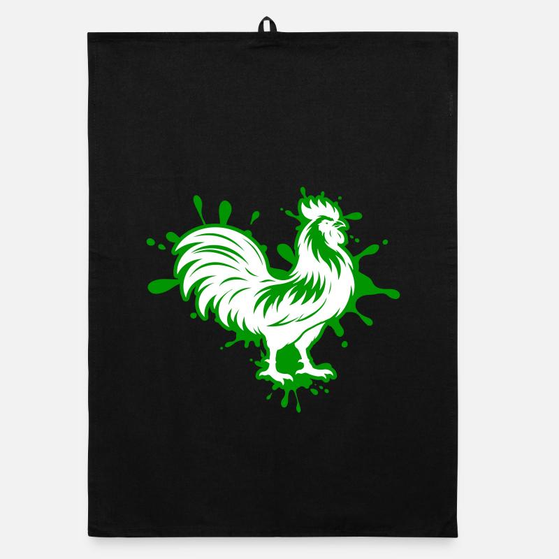 Hahn Klecks Organic Geschirrtuch