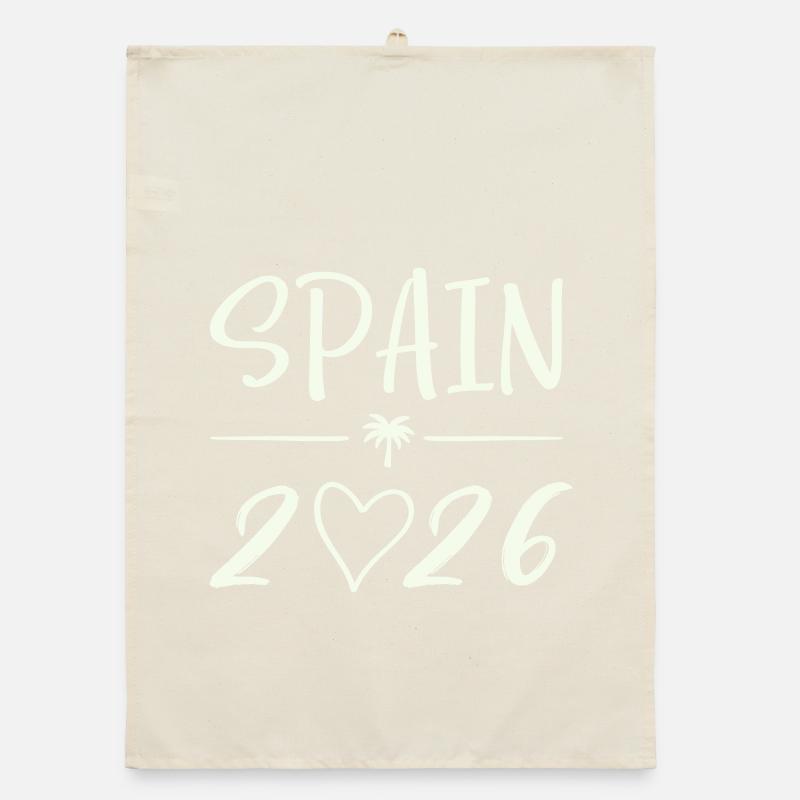 Spain 2026 Palm Trees Organic dish towel
