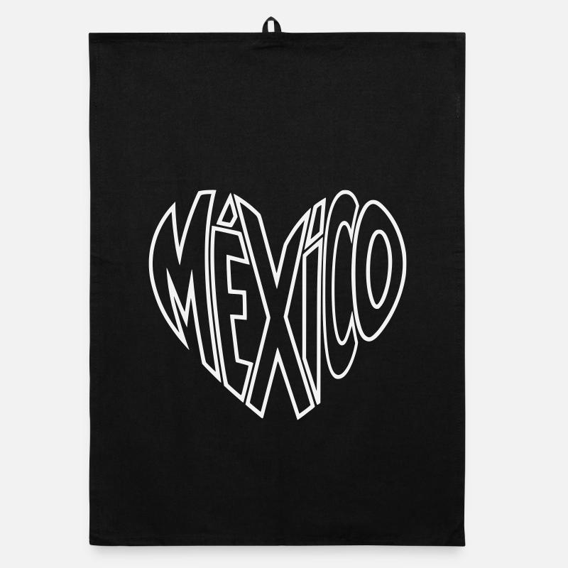 Mexico Perspective Lettering Organic dish towel