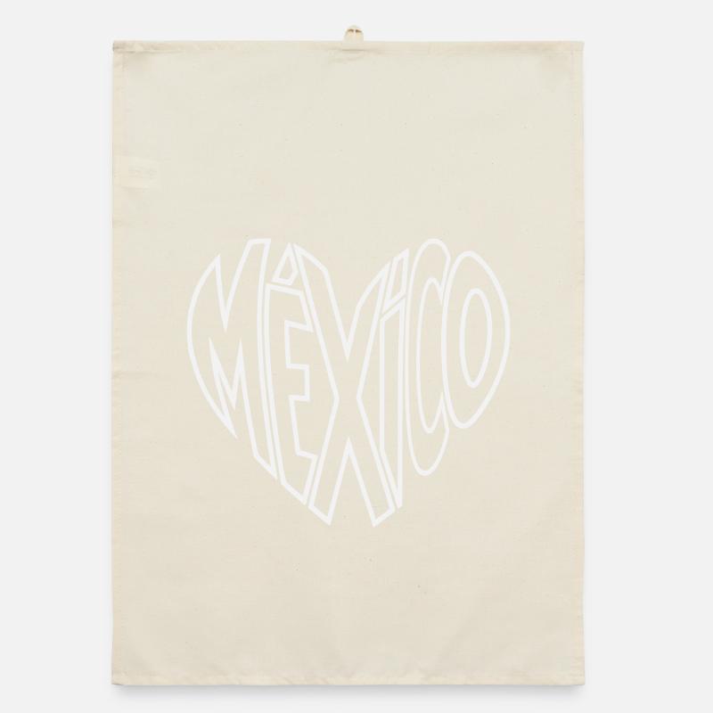 Mexico Perspective Lettering Organic dish towel