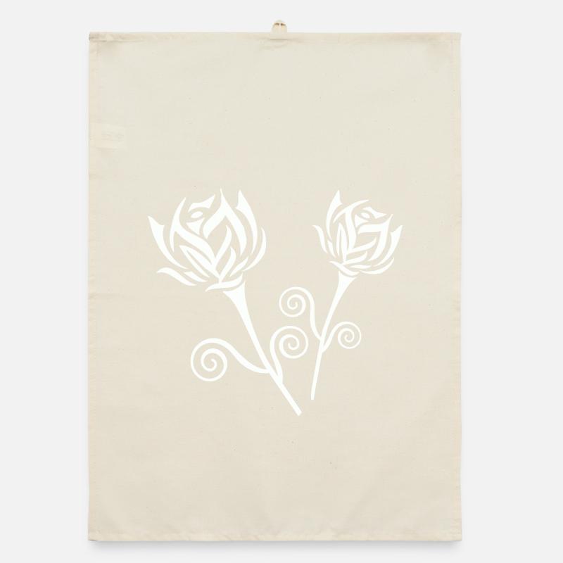 Roses Organic dish towel