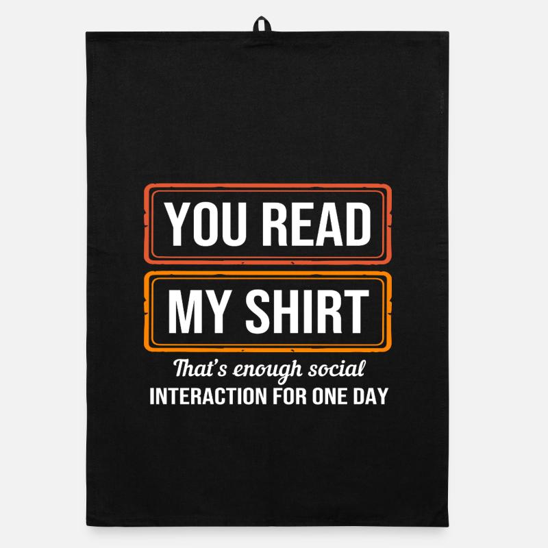 Anxiety Anxious Scaredy Introvert Organic dish towel