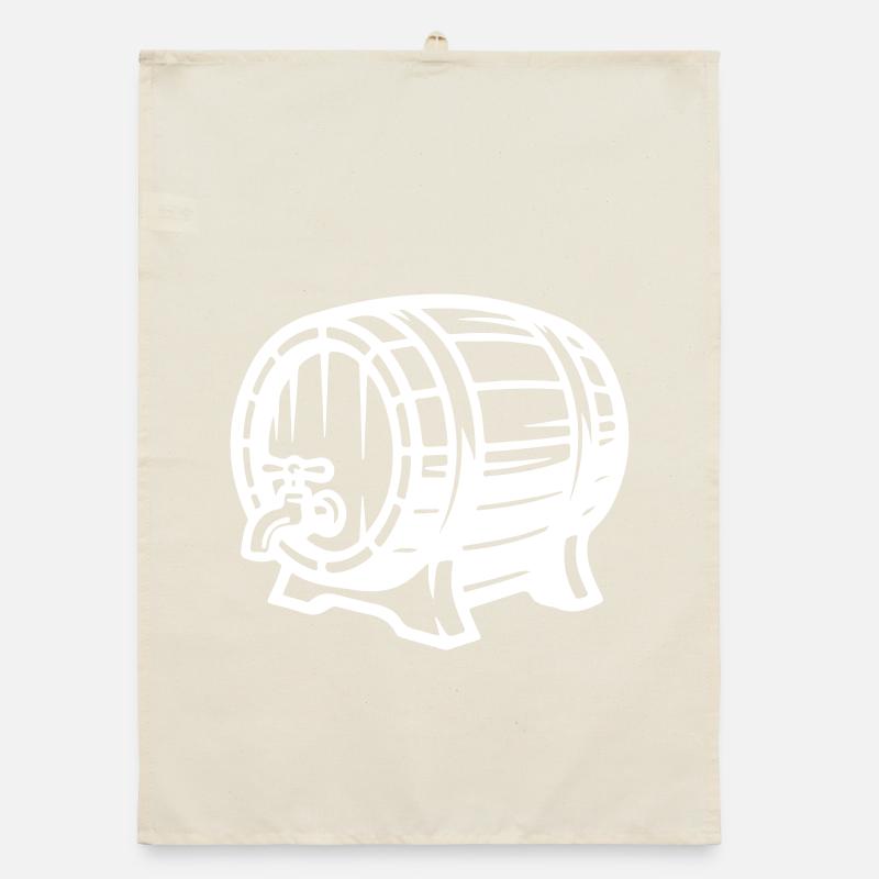 Bierfass Symbol Bier Organic Geschirrtuch