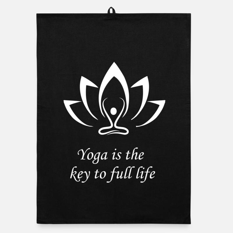 Yoga - Organic Geschirrtuch - Schwarz