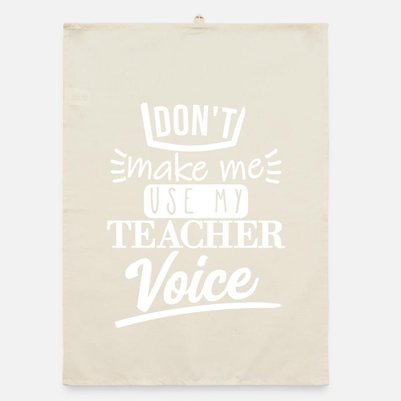 Ne me faites pas l’utiliser (blanc) Torchon bio