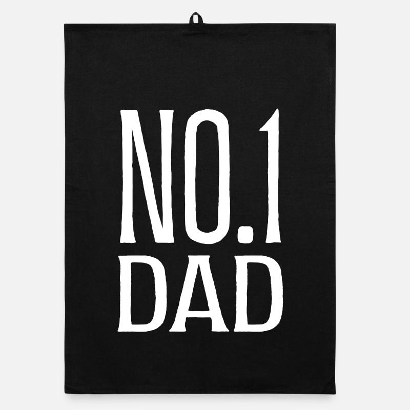No. 1 Father Father's Day Gift Organic dish towel