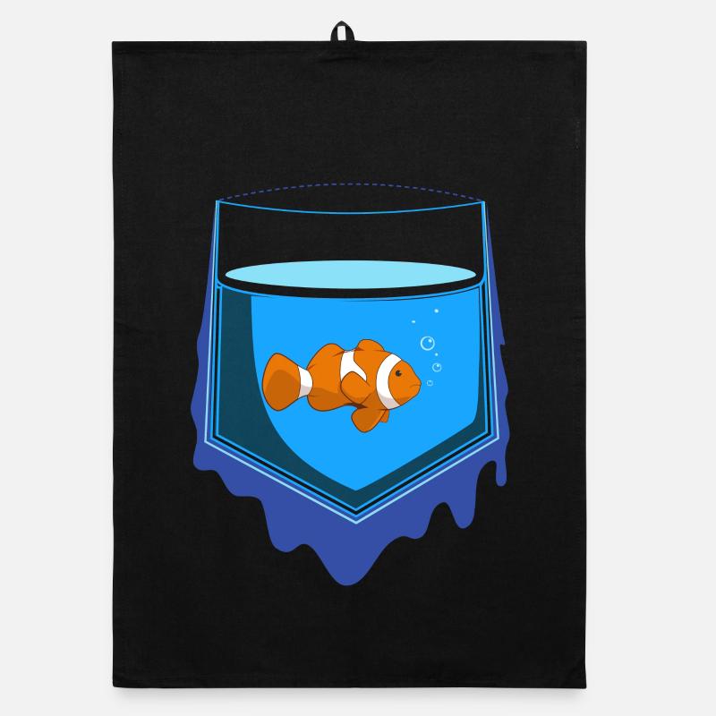 Pocket Fish Organic dish towel