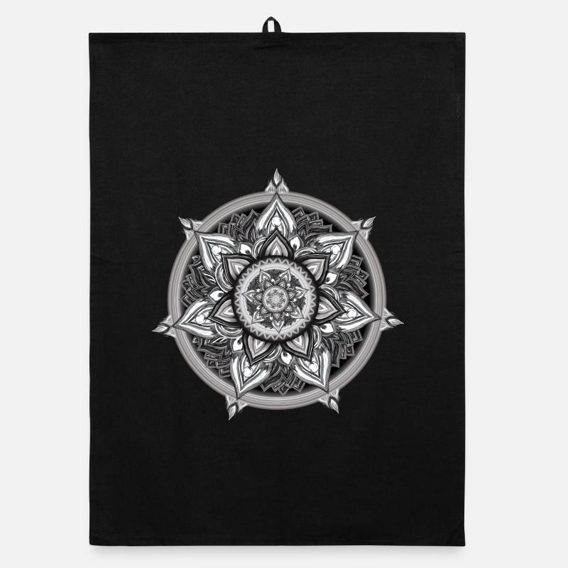Inner Compass – Calm Symbolic Art Organic dish towel