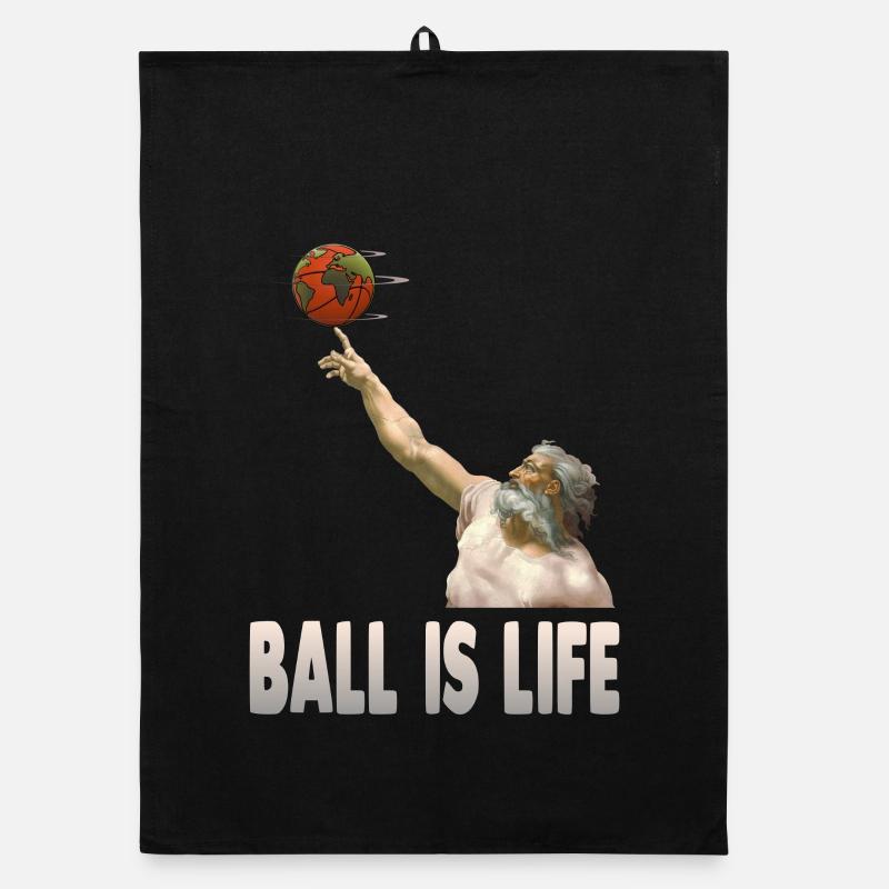 God turns the earth on his finger Organic dish towel