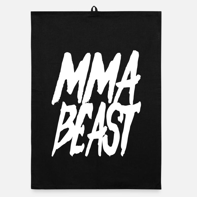 MMA Beast - cool martial arts design Organic dish towel