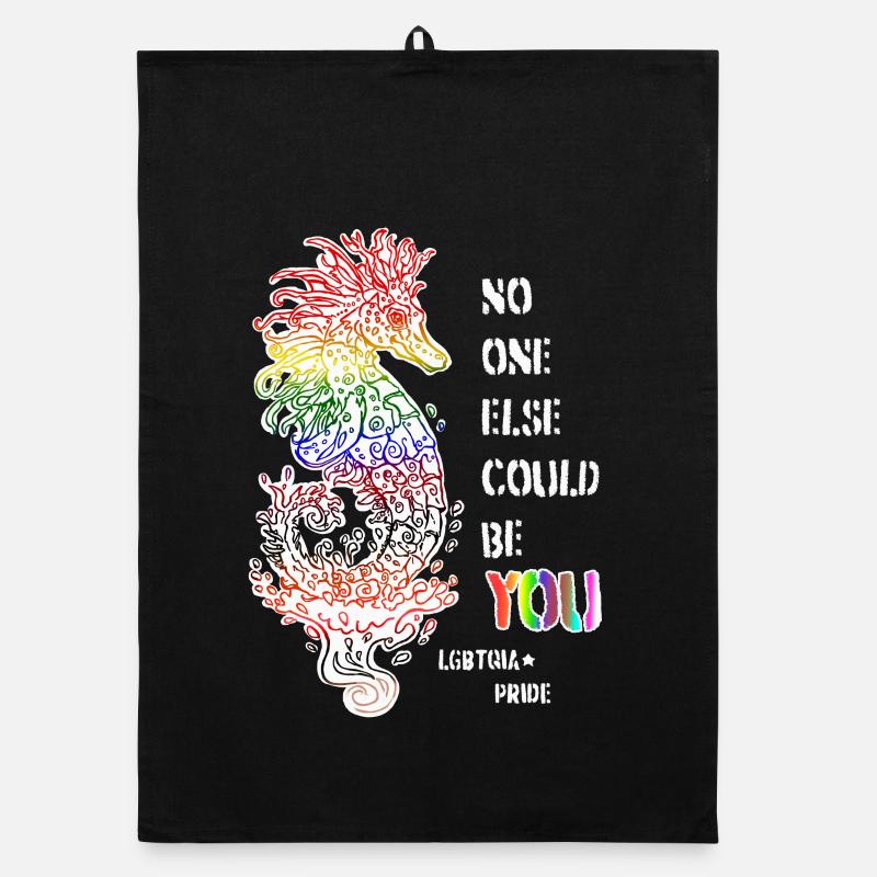 Fier hippocampe LGBTQIA+ Torchon bio