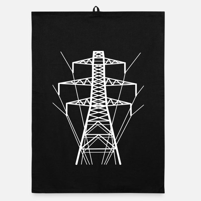 pole silhouette Organic dish towel