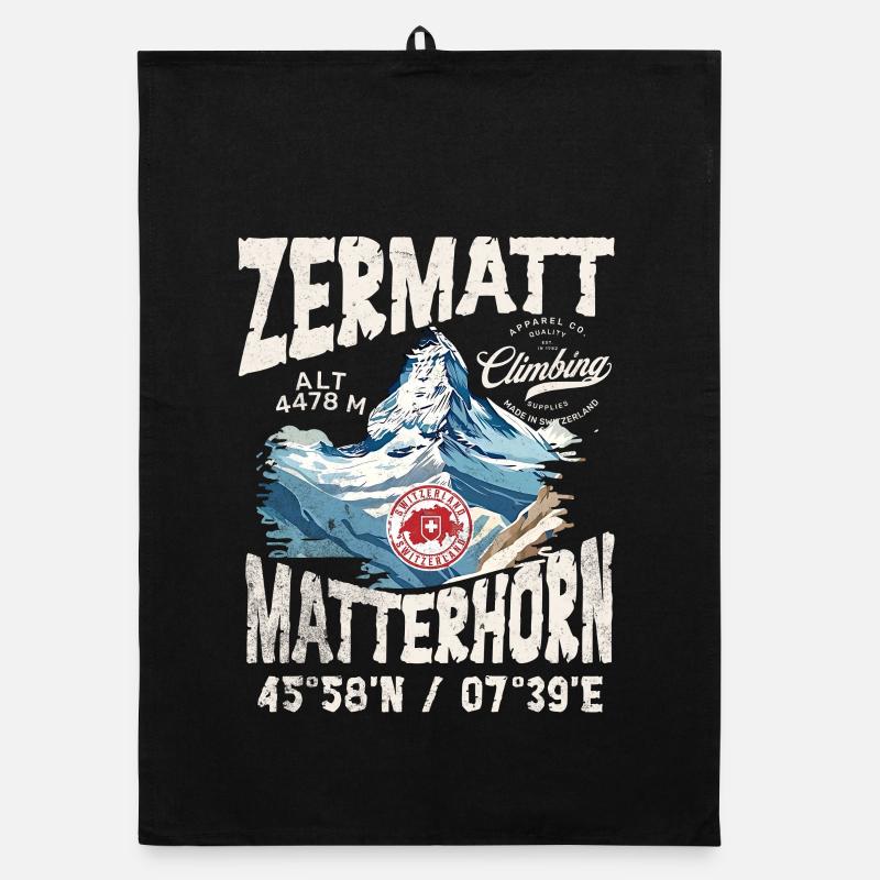 Zermatt rock climbing 3 - Torchon bio - noir