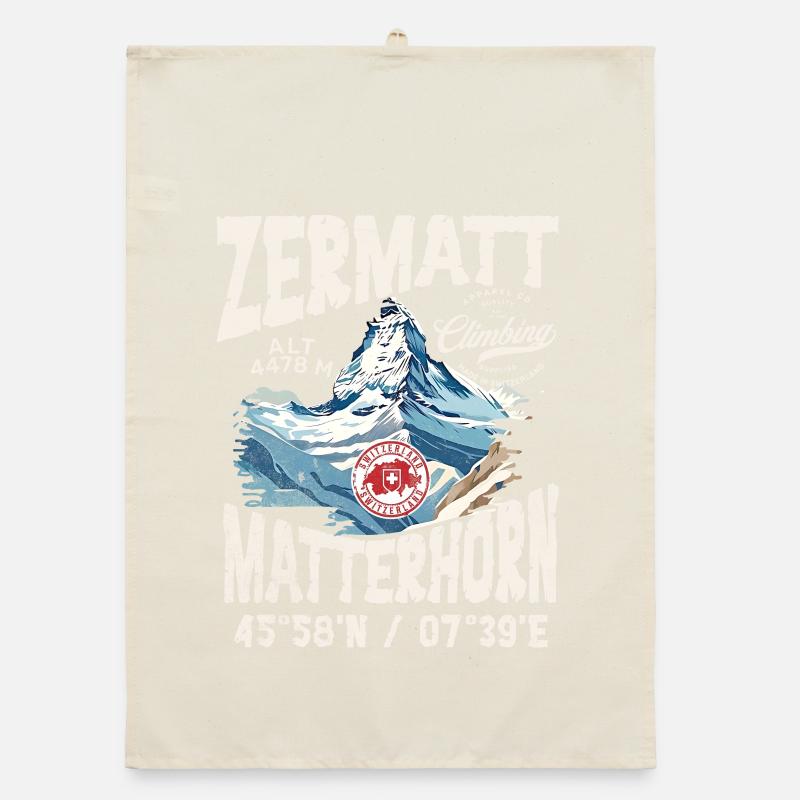 Zermatter Klettern 3 Organic Geschirrtuch