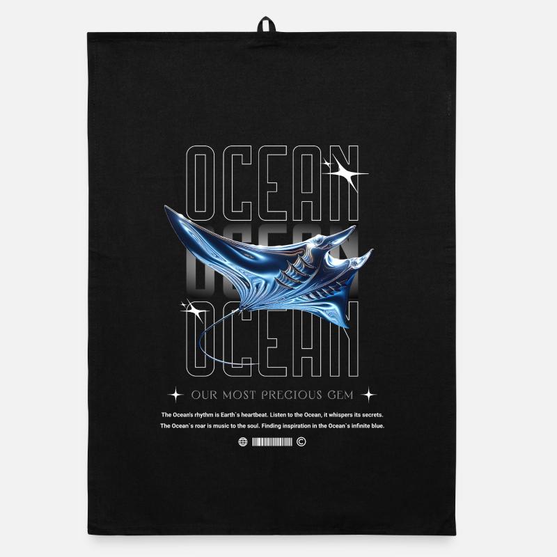 Trésor précieux de la Manta de l’Océan Torchon bio