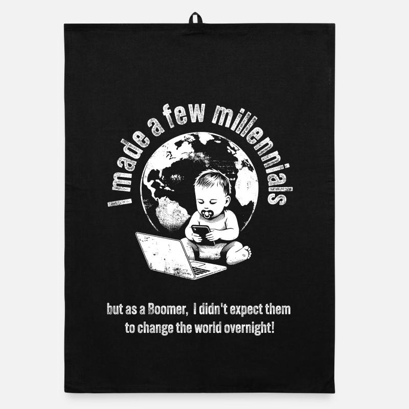 Boomer World Responsibility Baby Tee Organic dish towel