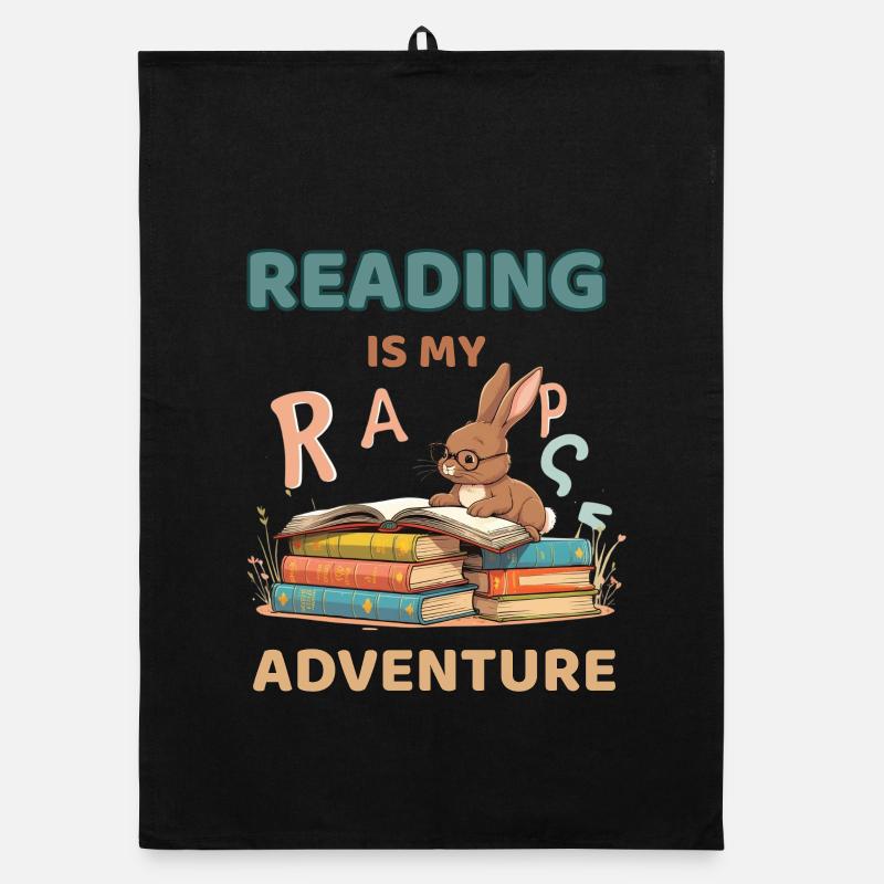 La lecture est ma passion d’aventure Torchon bio