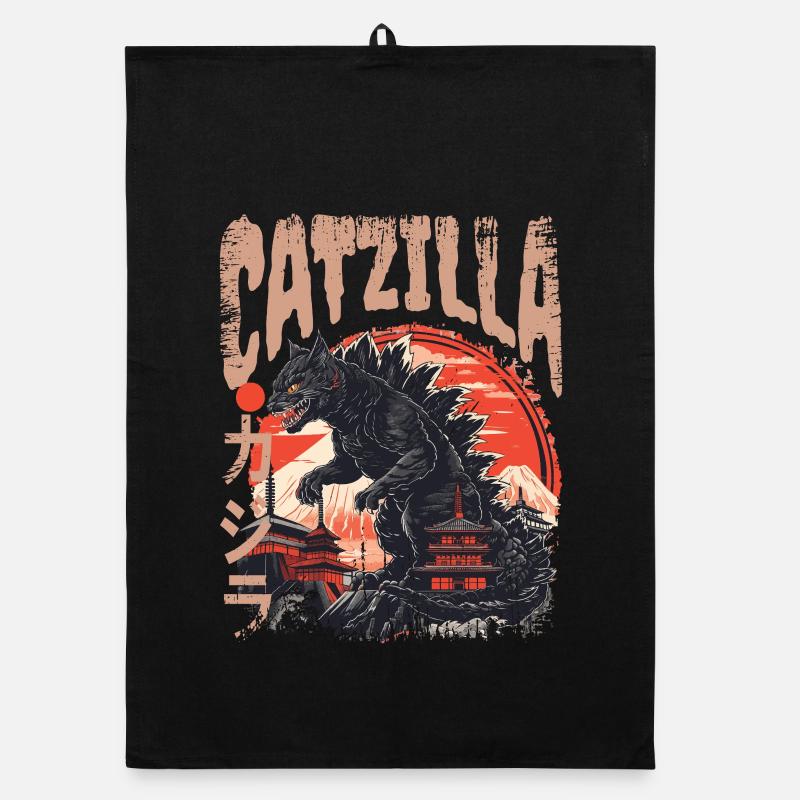 Chat Kaiju Japonais Torchon bio