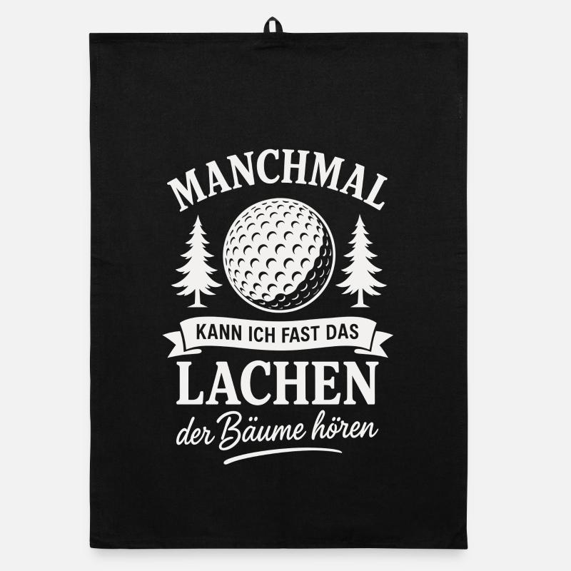 Lustiges Golf Golfer Golfsport Organic Geschirrtuch