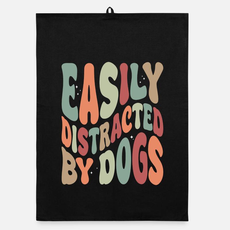 Facilement distrait par les chiens Torchon bio