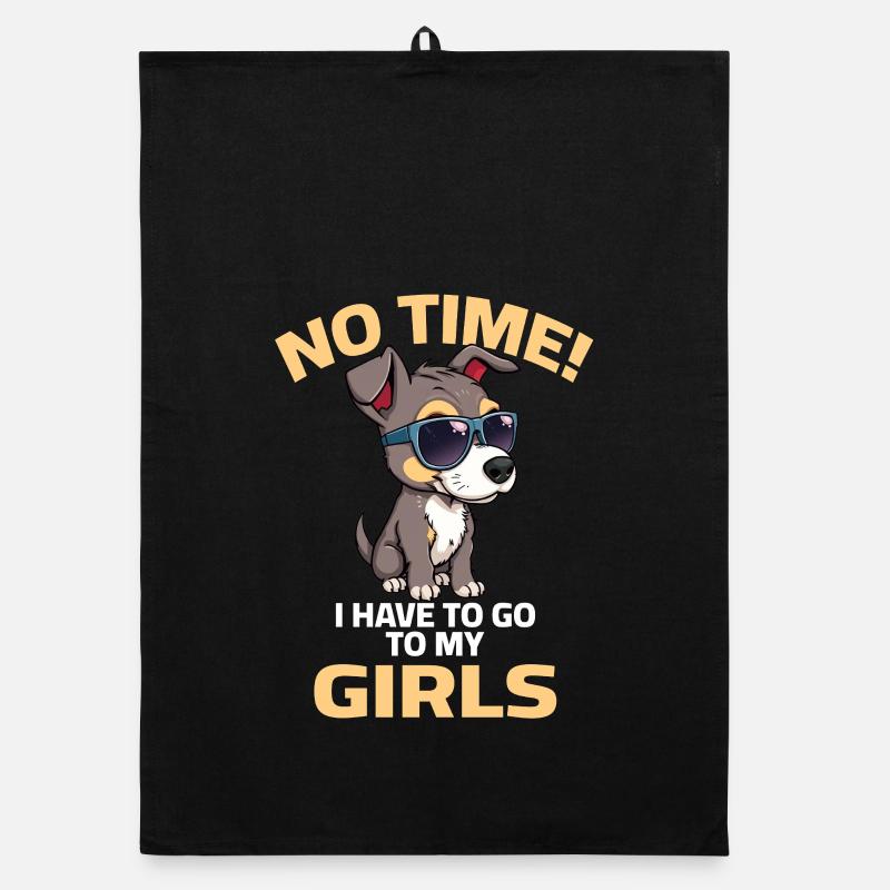 Chien - Pas le temps que j’ai d’aller voir mes filles Torchon bio