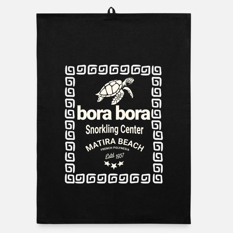 Logo Bora Bora Centre Plongée Torchon bio