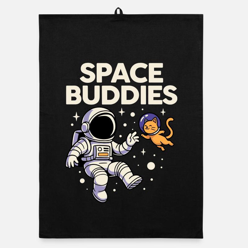 Amis de l’espace : Chat astronaute Torchon bio