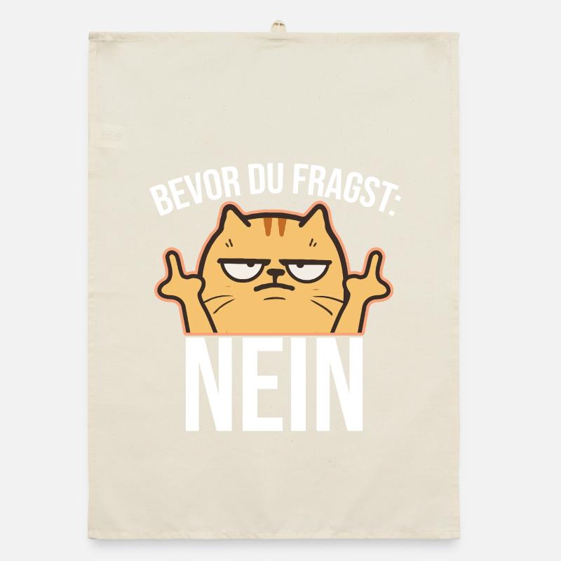 Mittelfinger Katze  Organic Geschirrtuch