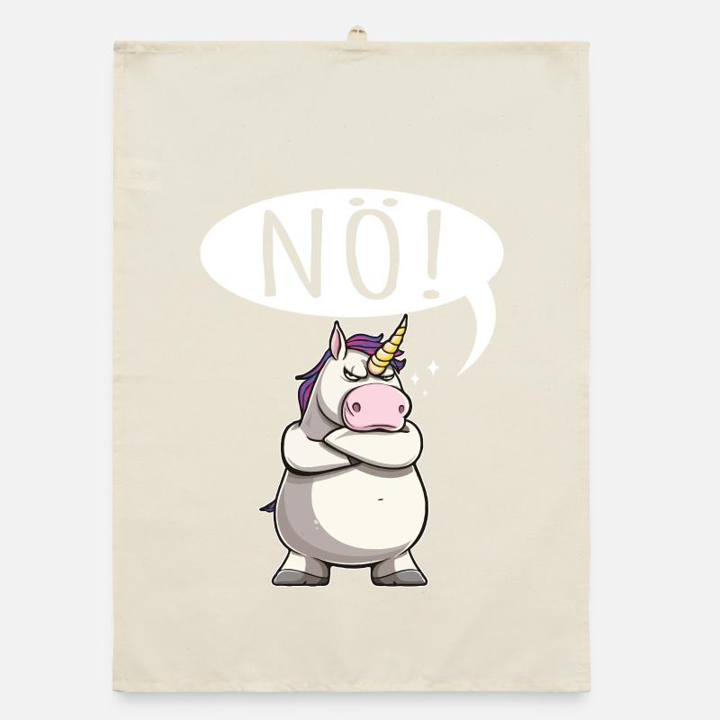 Unicorn Nope chubby Organic dish towel