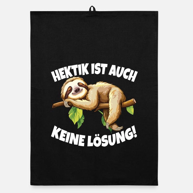 Hectic is also not a solution Sloth Organic dish towel