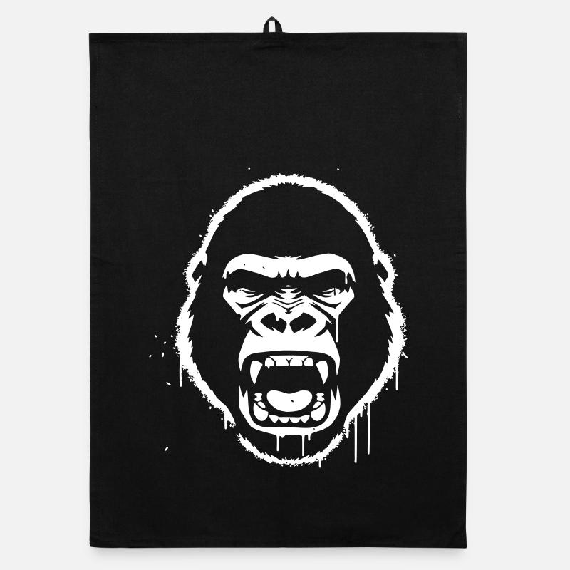 Furious Gorilla Stencil Grunge vector_path129 Torchon bio