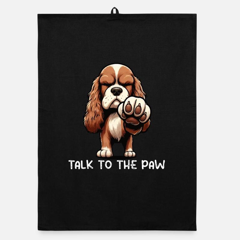 Parle au Paw Cocker Spaniel Cocker spaniel hund Torchon bio