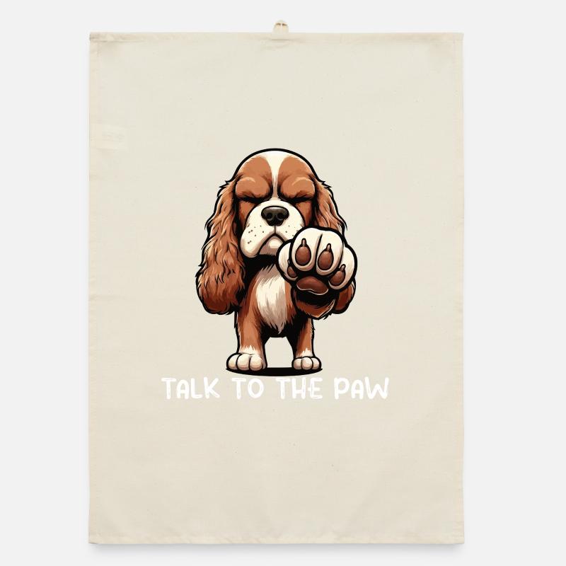 Parle au Paw Cocker Spaniel Cocker spaniel hund Torchon bio